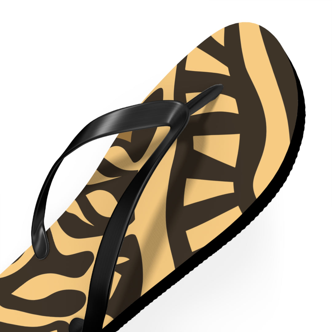 Flip Flops - Orange Tribal