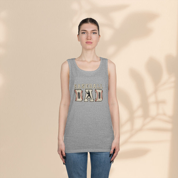 Baseball Dad Unisex Heavy Cotton Tank Top - Perfect for Summer BBQs and Game Days
