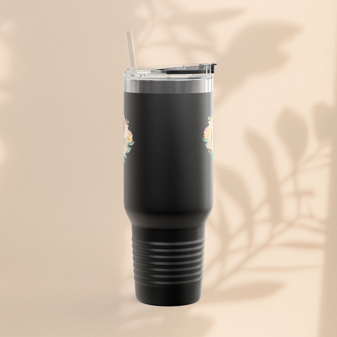 Floral Insulated Travel Mug for Moms - 40oz