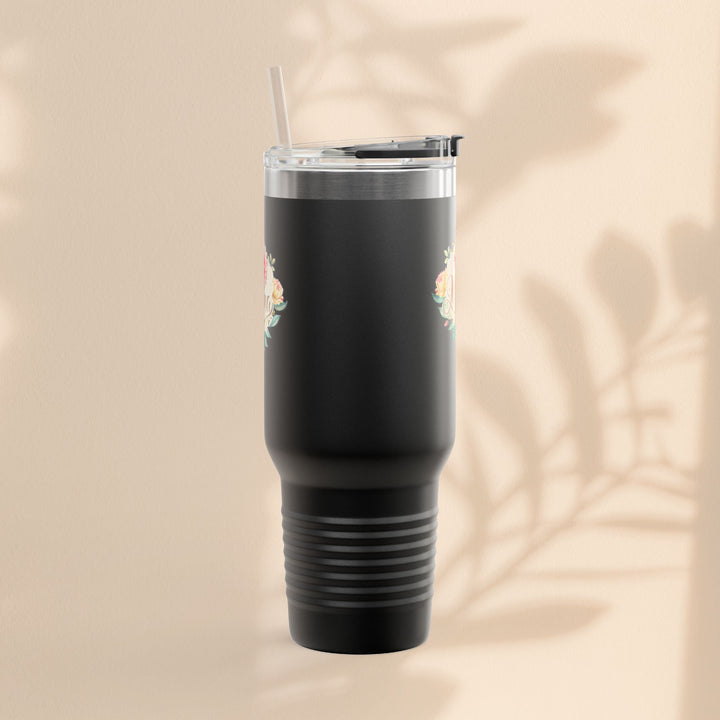 Floral Insulated Travel Mug for Moms - 40oz
