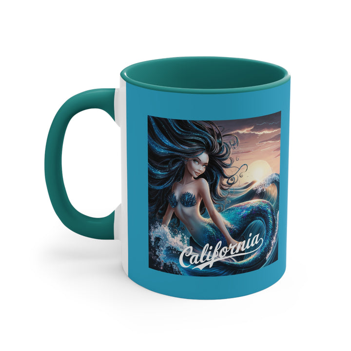 11oz Accent Mug - California Mermaid