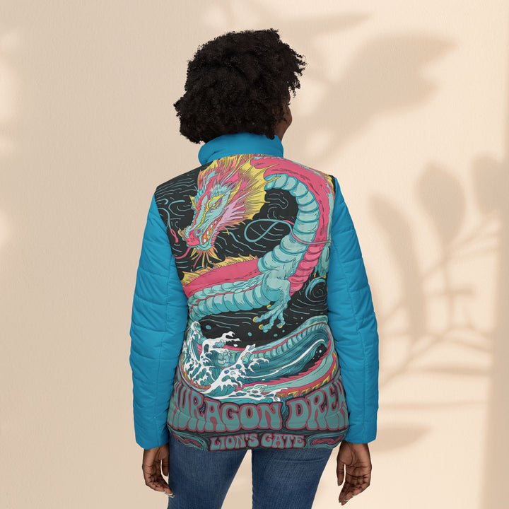 Women’s Puffer Jacket - Sea Dragon Lion's Gate