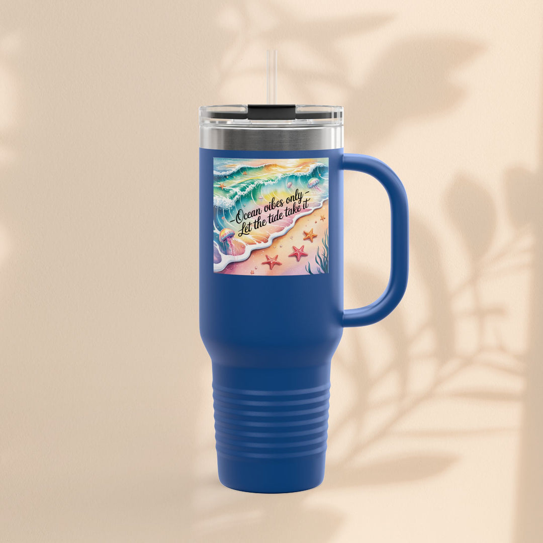 Ocean Vibes Insulated Travel Mug, 40oz