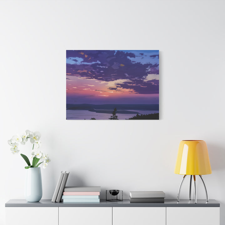 Elegant Sunset Canvas Print for Bedroom and Living Room