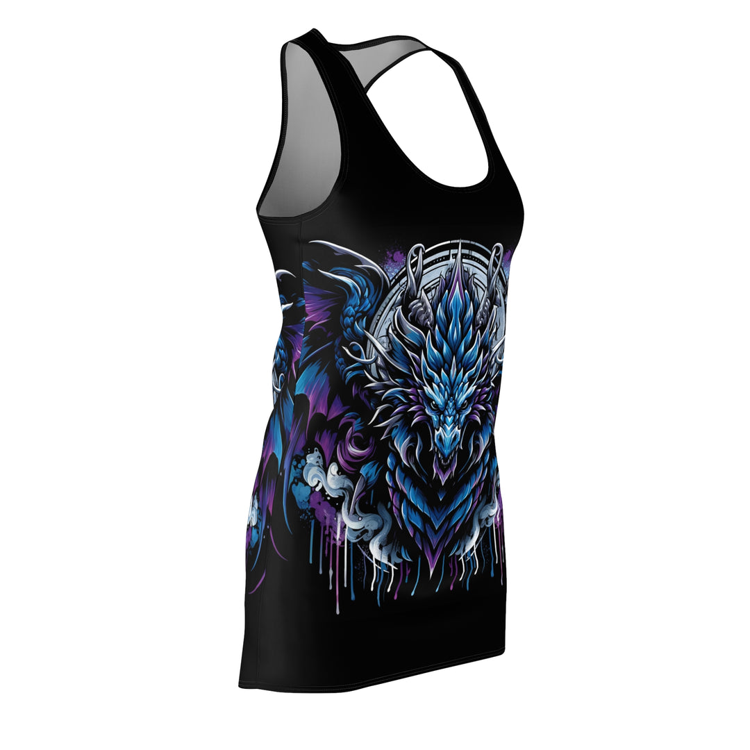 Women's Cut & Sew Racerback Dress - Blue Electric Dragon