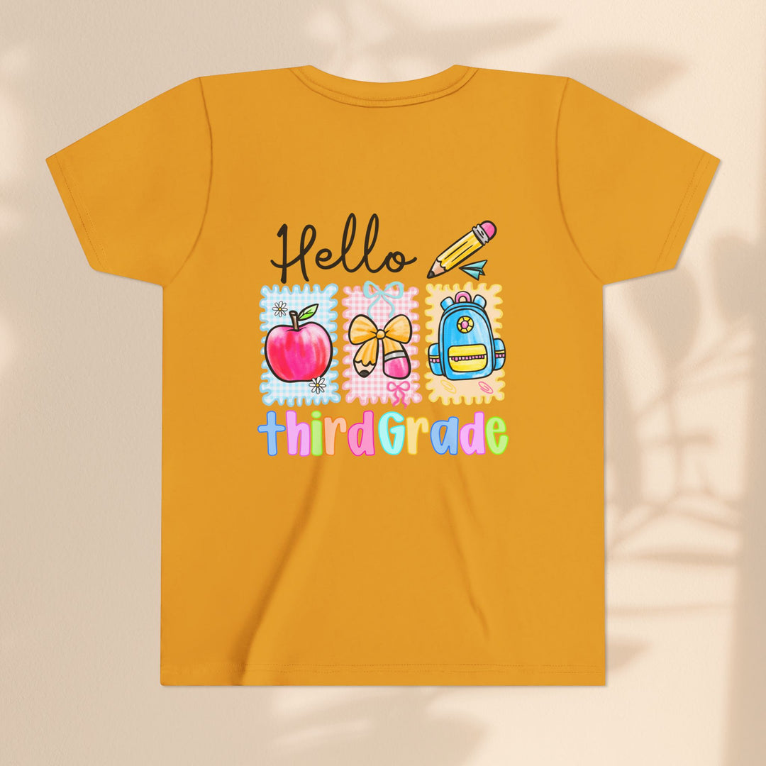Colorful Third Grade Youth Tee, Back to School Shirt, Kids Graphic T-Shirt, 3rd Grade Celebration Apparel, Cute School Outfit, Fun [...]