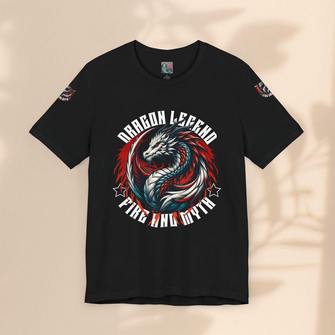 Unisex Jersey Short Sleeve Tee - Dragon Legend Fire and Myth