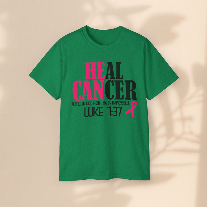 Heal Cancer Unisex Ultra Cotton Tee - Inspirational Faith-Based T-Shirt for Awareness
