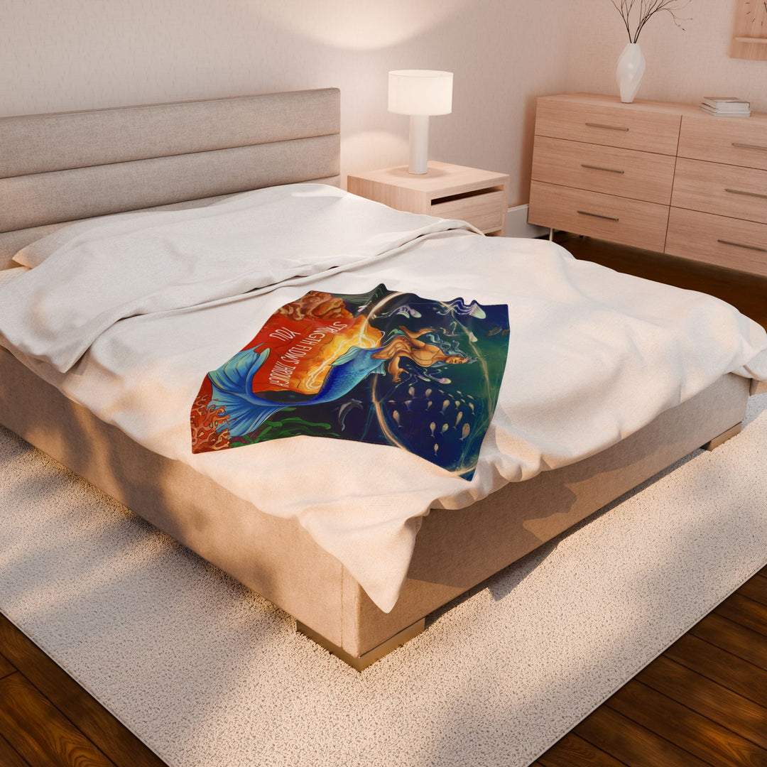 Merman Velveteen Plush Blanket