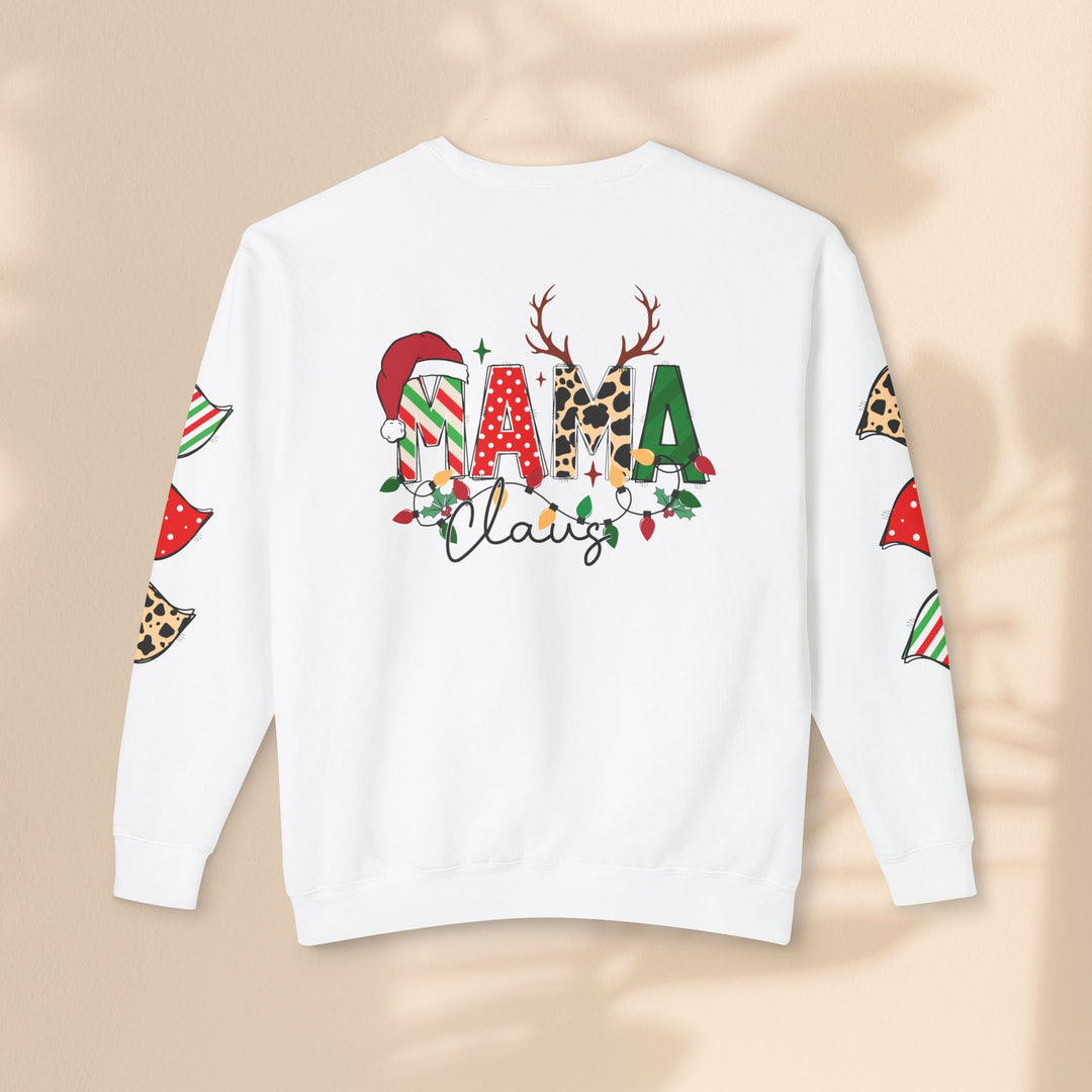 Unisex Lightweight Crewneck Sweatshirt - Mama Claus