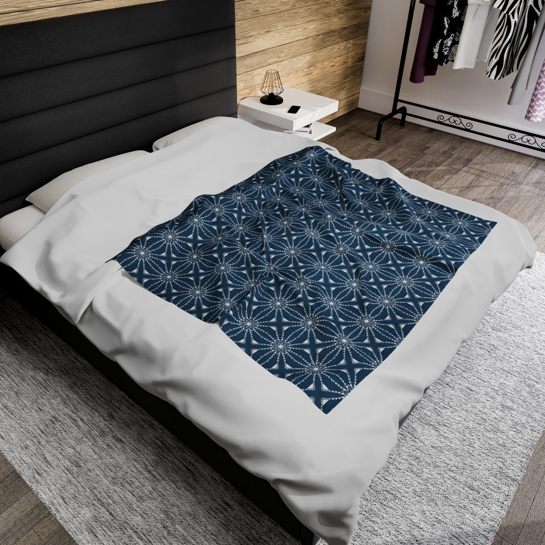 Velveteen Plush Blanket - Compass