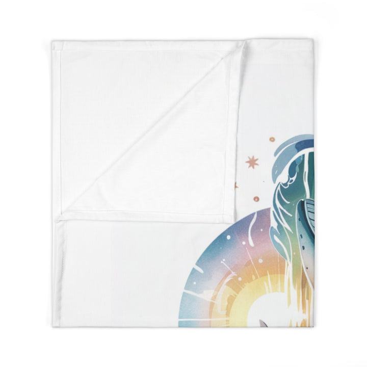 Whimsical Whale Baby Swaddle Blanket - You Are Worthy - Soft & Cozy Newborn Wrap for Baby Shower Gifts