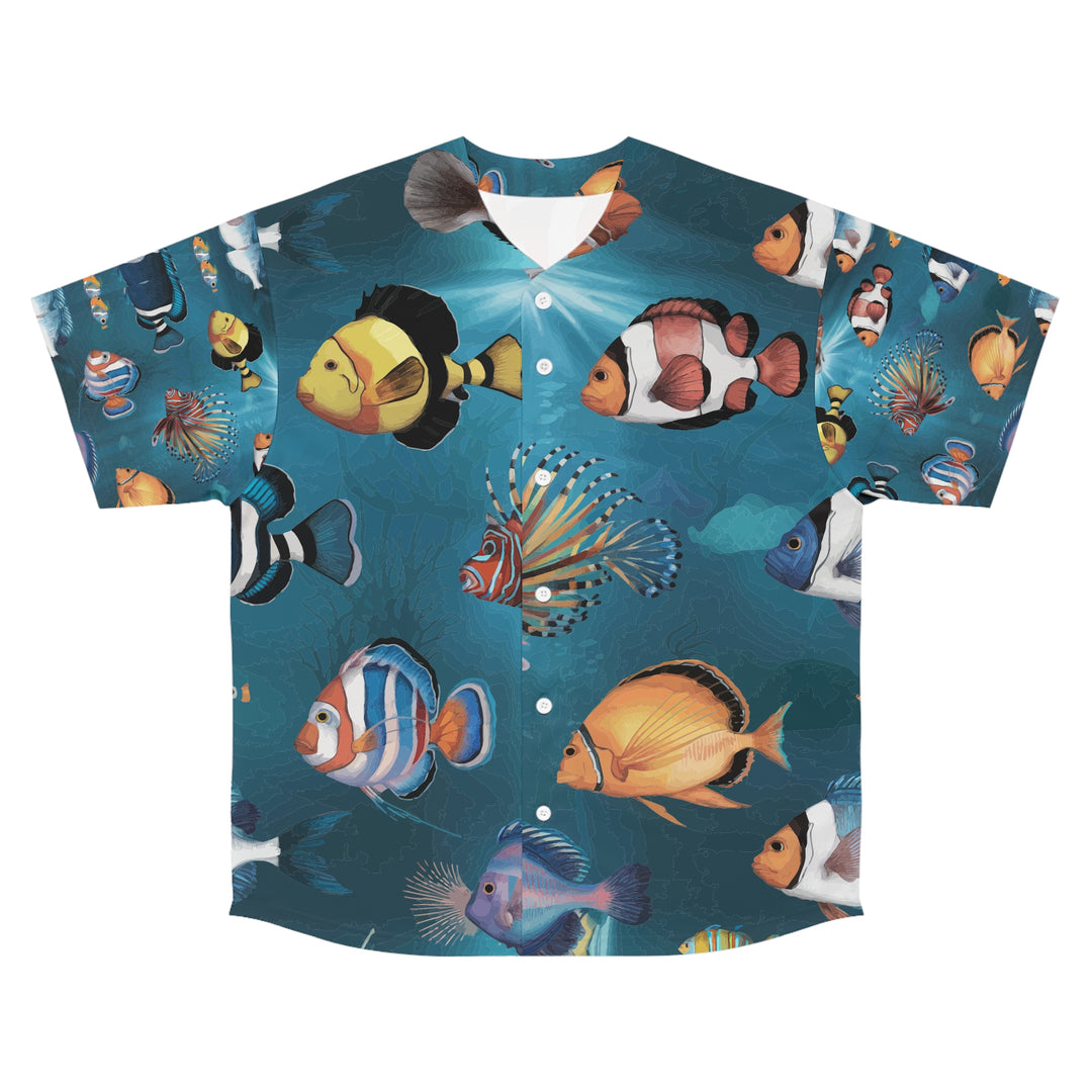 Men's Baseball Jersey (AOP) - A Little Fishy