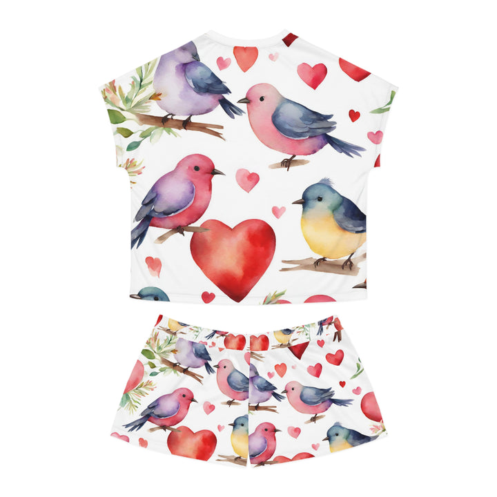 Women's Short Pajama Set - Love Birds