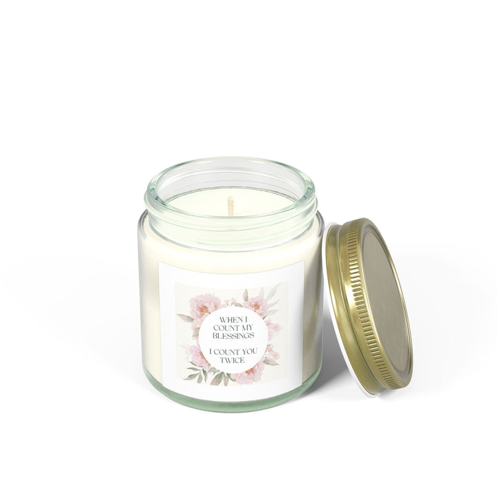 Scented Coconut Apricot Candles (4oz, 9oz) - Count You Twice