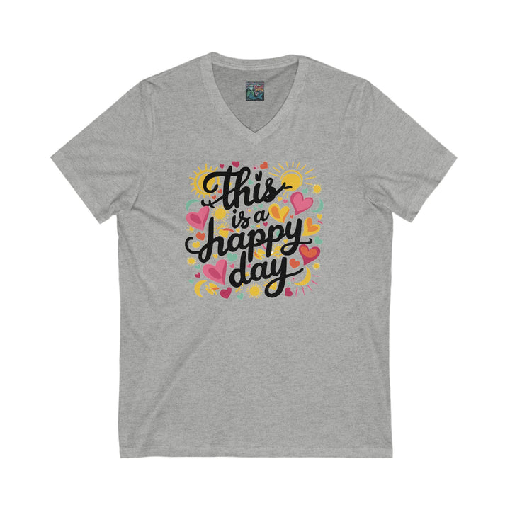 V-Neck Tee - Happy Day Design