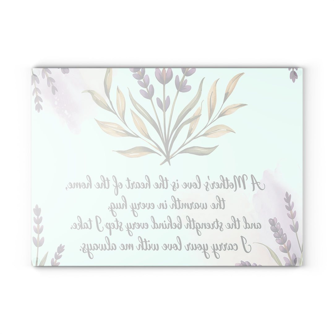 Mother's Love Glass Cutting Board