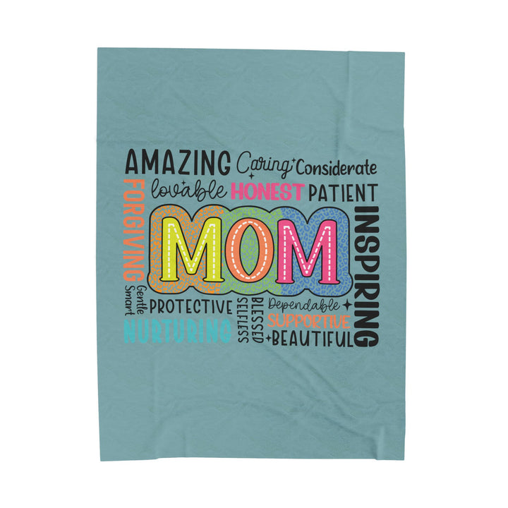 Mom Appreciation Velveteen Plush Blanket - Soft & Cozy Gift for Mother's Day