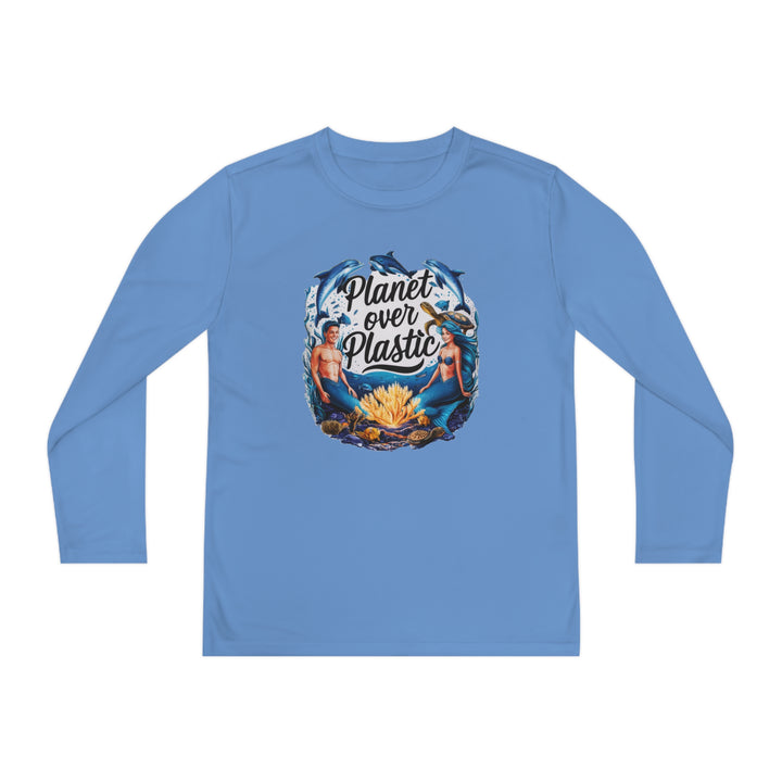 Youth Long Sleeve Competitor Tee - Planet Over Plastic