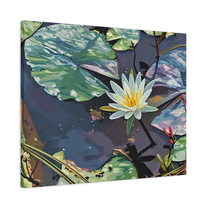 Water Lily Canvas Art Print – Nature Wall Décor
