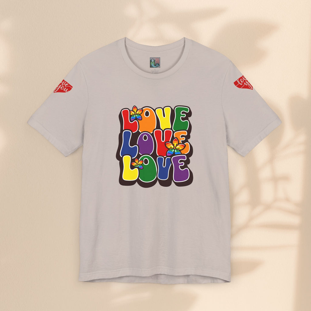 Unisex Jersey Short Sleeve Tee - Love, Love, Love