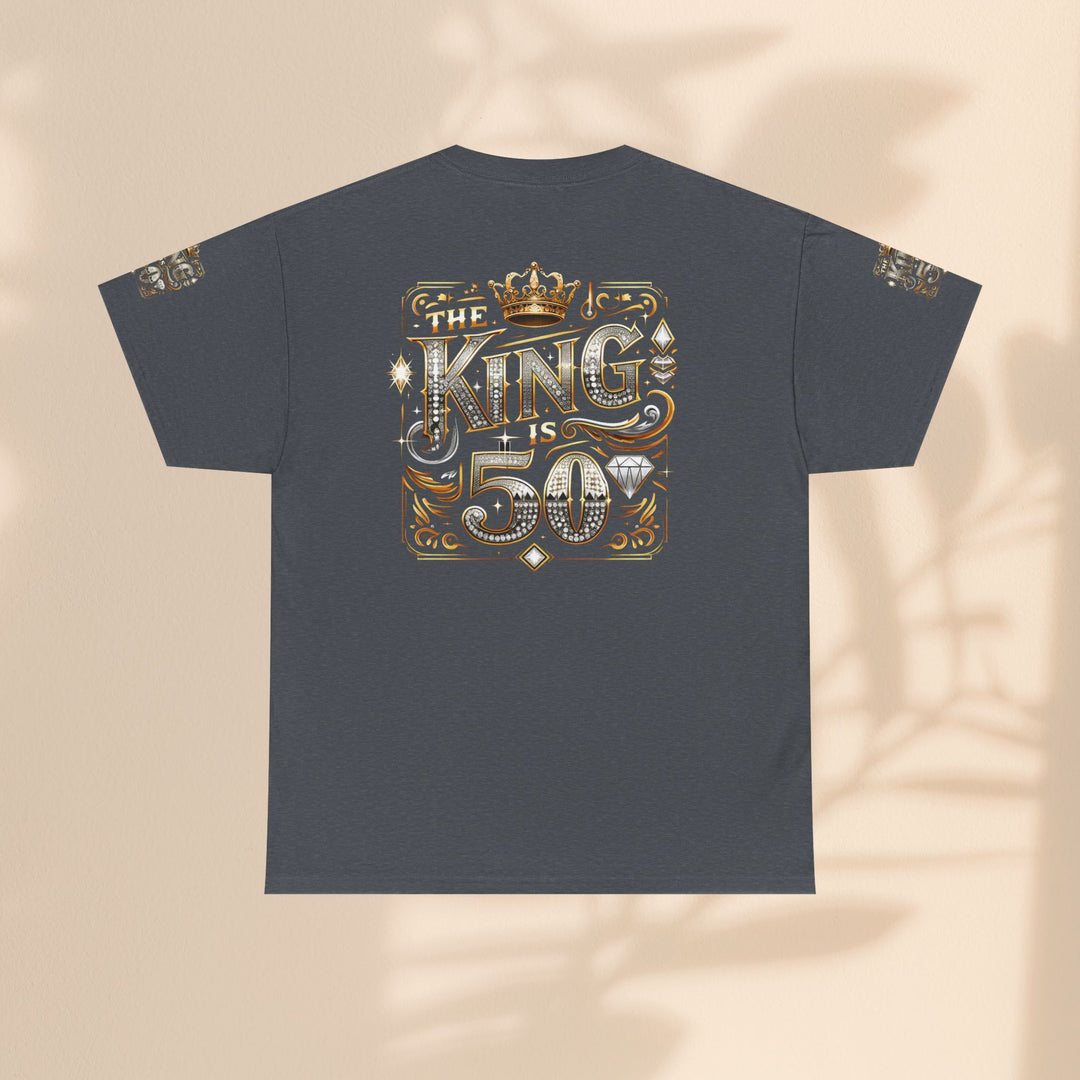 Royal 50th Birthday Tee, Vintage King Shirt, Men’s Birthday Gift, Celebrate 50 Years, Custom Graphic T-Shirt, Fun Party Top