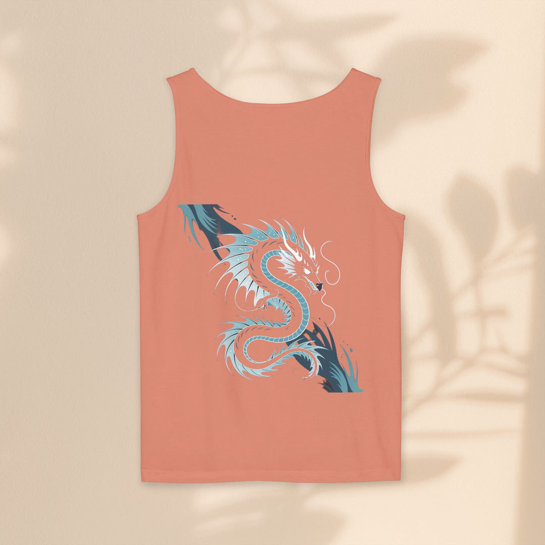 Dragon Art Unisex Tank Top - Stylish Summer Wear, Festival Apparel, Gift for Art Lovers, Beach Outfits, Cool Graphic Shirt
