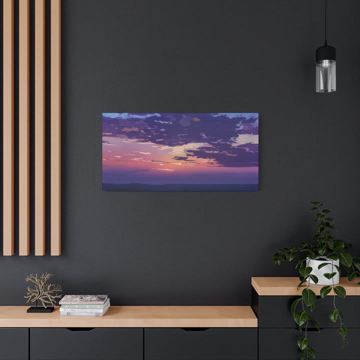 Elegant Sunset Canvas Print for Bedroom and Living Room