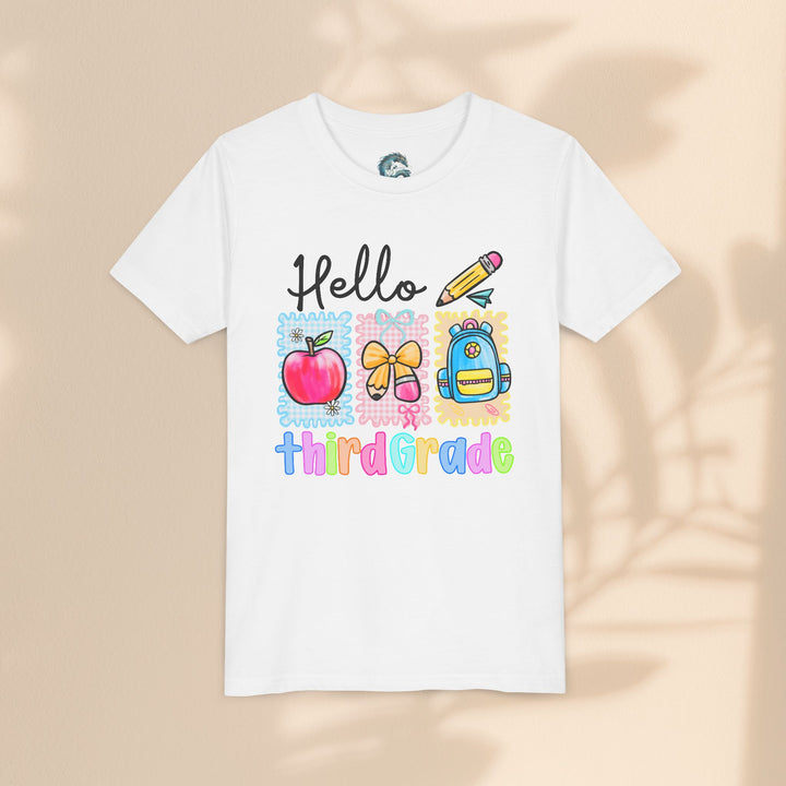 Colorful Third Grade Youth Tee, Back to School Shirt, Kids Graphic T-Shirt, 3rd Grade Celebration Apparel, Cute School Outfit, Fun [...]