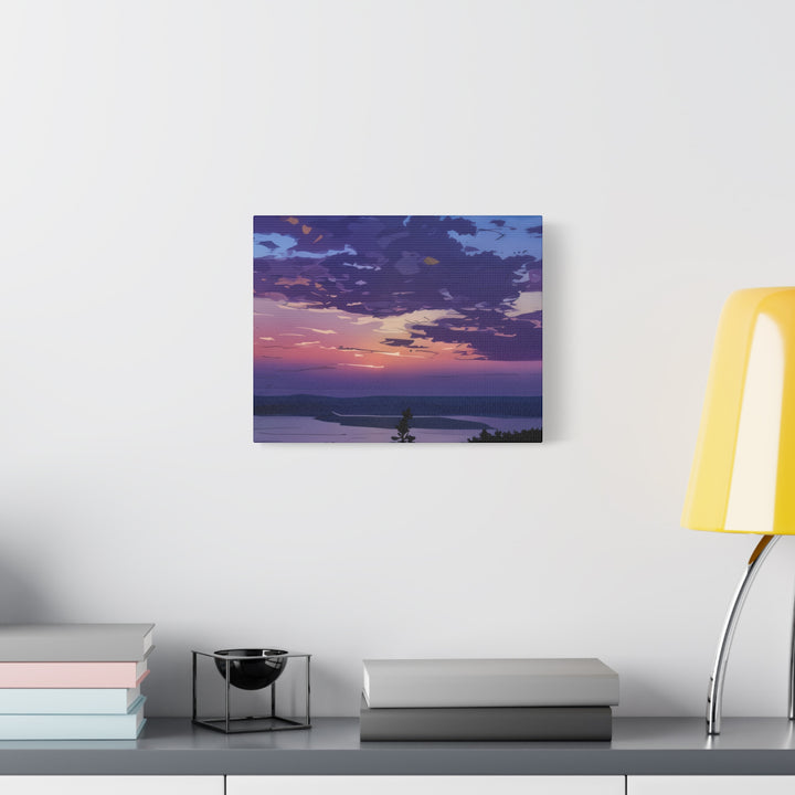 Elegant Sunset Canvas Print for Bedroom and Living Room