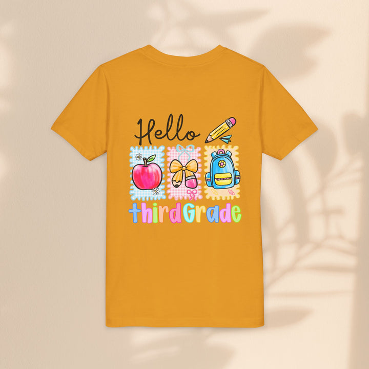 Colorful Third Grade Youth Tee, Back to School Shirt, Kids Graphic T-Shirt, 3rd Grade Celebration Apparel, Cute School Outfit, Fun [...]