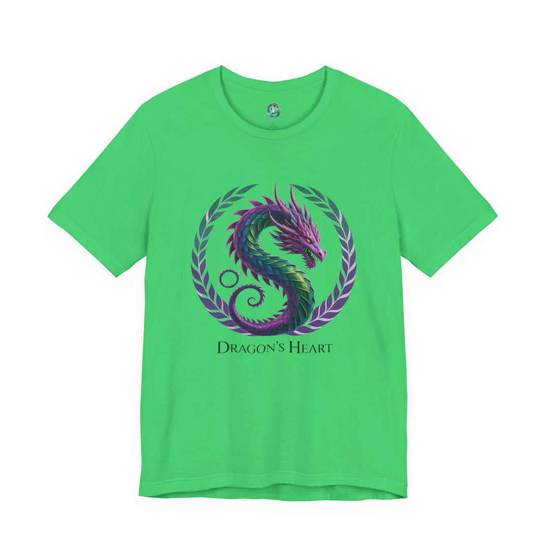 Mythical Dragon's Heart Unisex Tee, Fantasy Shirt, Gift for Gamers, Unique Dragon Design, Casual Wear, Dragon Lover's Apparel