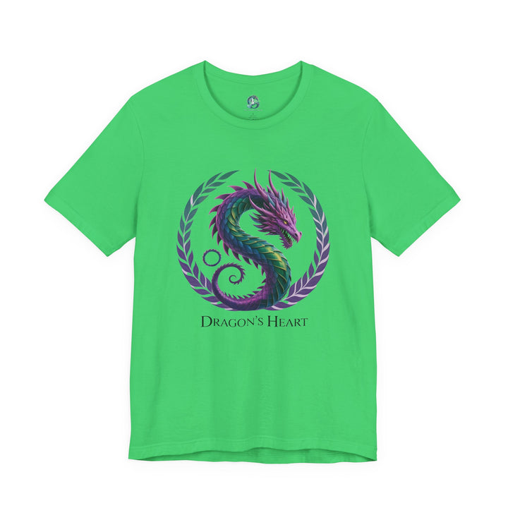 Mythical Dragon's Heart Unisex Tee, Fantasy Shirt, Gift for Gamers, Unique Dragon Design, Casual Wear, Dragon Lover's Apparel