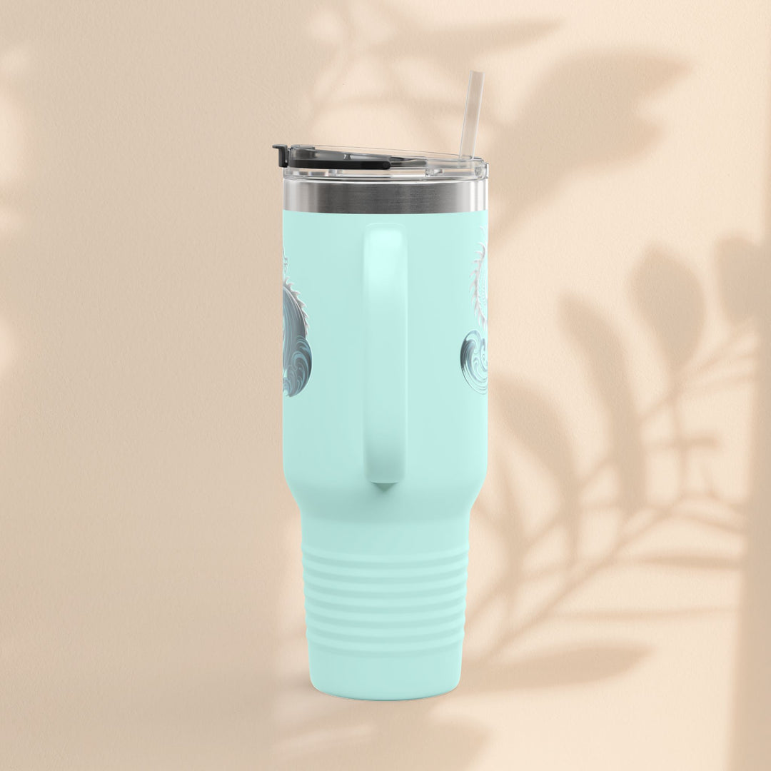 Ocean Waves Insulated Travel Mug, 40oz | Perfect for Outdoor Adventures, Gifts for Travelers, Summer Picnics, Hiking, Coffee Lovers