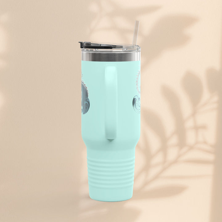 Ocean Waves Insulated Travel Mug, 40oz | Perfect for Outdoor Adventures, Gifts for Travelers, Summer Picnics, Hiking, Coffee Lovers