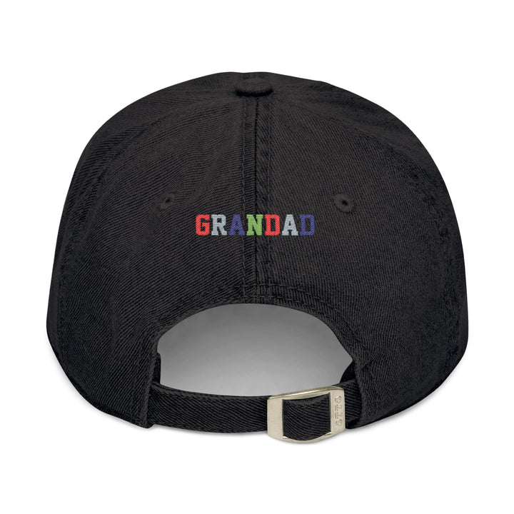 Colorful Embroidered Grandad Denim Hat - Gift for Grandpa