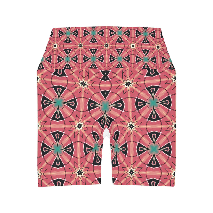 High Waisted Yoga Shorts - Mystic Circles