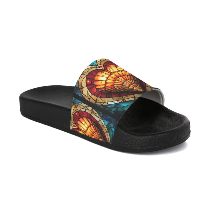 Women's Slide Sandals - Shell Heart