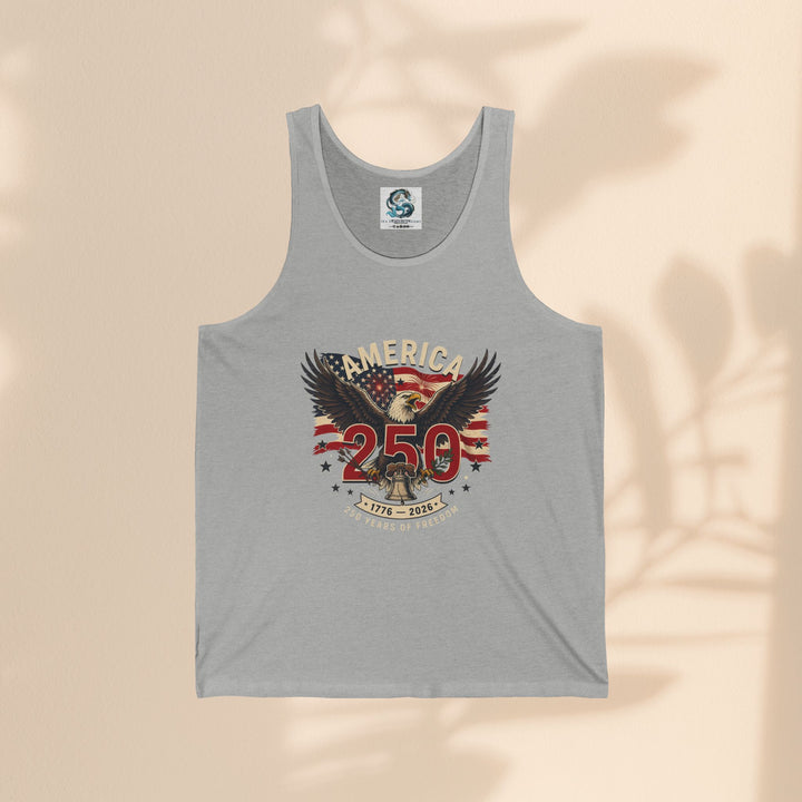 America 250 Eagle Patriotic Tank Top — USA 250th Anniversary