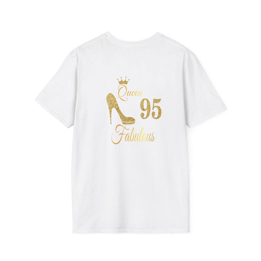 95 year old Fabulous Queen T-Shirt, Stylish Graphic Tee, Birthday Gift, Fashion Top, Statement Shirt