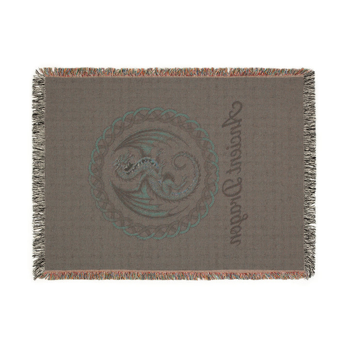 Ancient Dragon Woven Blanket – Cozy Mythical Throw, Fantasy Home Décor & Unique Gift for Dragon Lovers