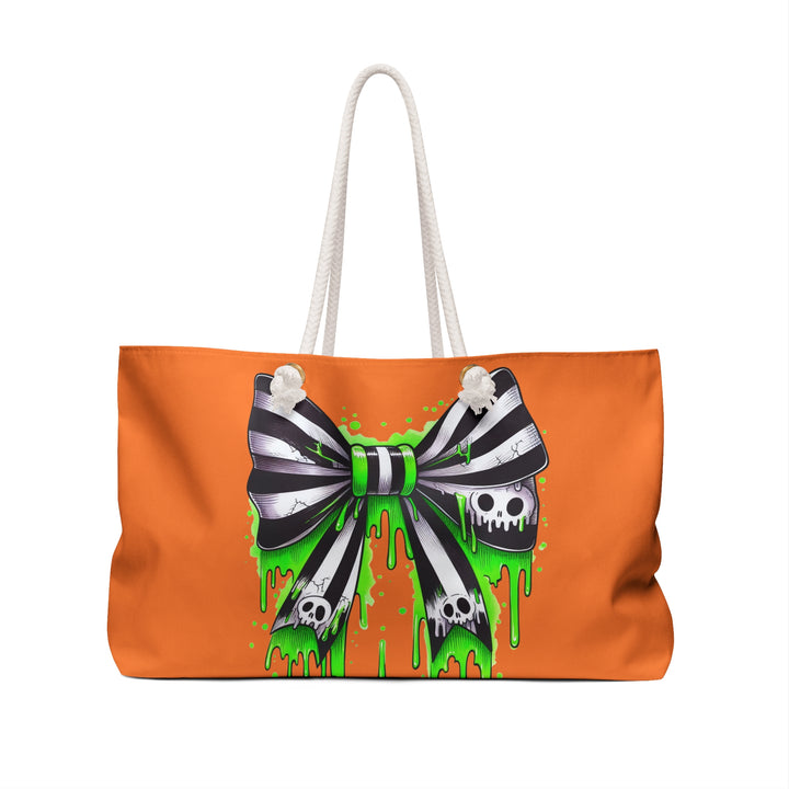Gothic Skull Bow Weekend Bag – Travel Tote & Stylish Gym Ba