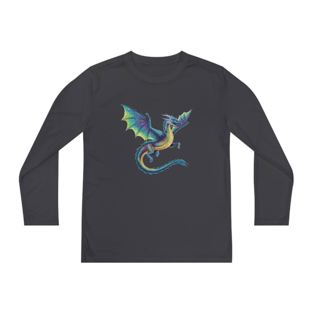 Youth Long Sleeve Competitor Tee - Electric Dragon