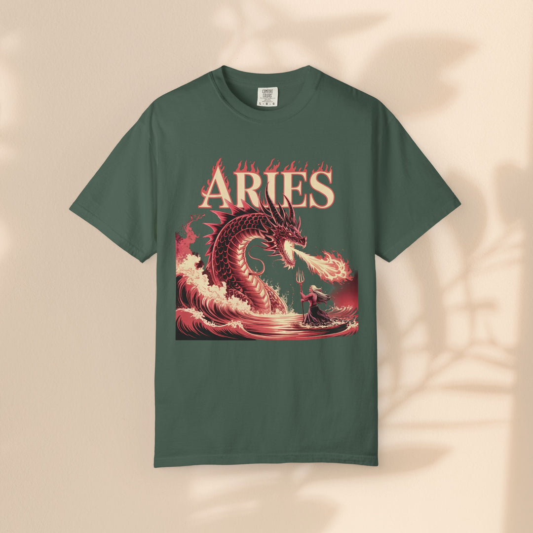 Aries Graphic T-Shirt: Unisex Astrology Tee, Zodiac Shirt for Birthdays & Everyday Wear, Perfect Gift for Aries Friends