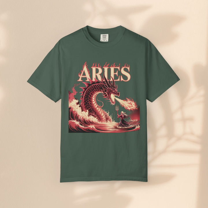 Aries Graphic T-Shirt: Unisex Astrology Tee, Zodiac Shirt for Birthdays & Everyday Wear, Perfect Gift for Aries Friends