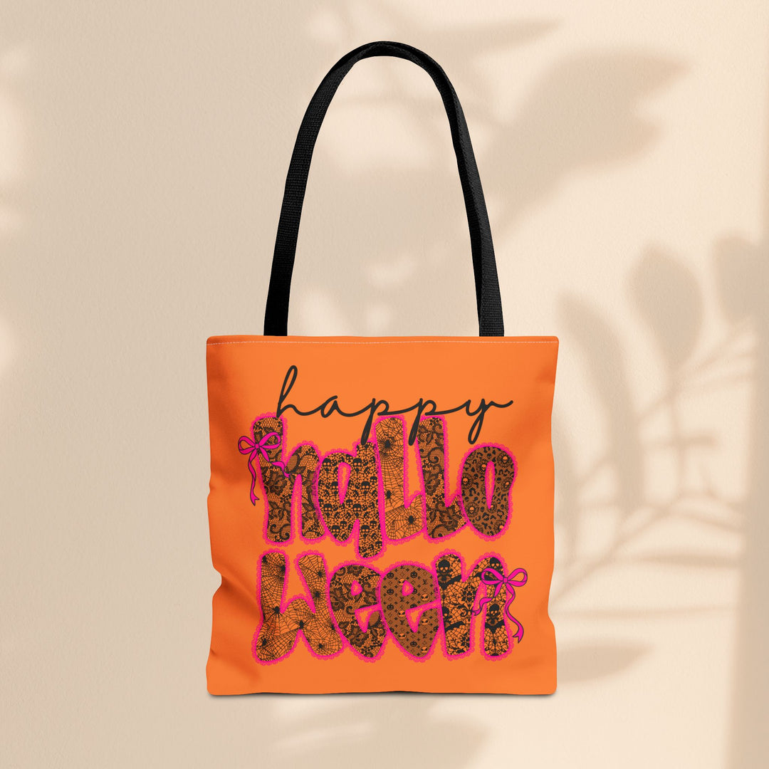 Happy Halloween Tote Bag – Reusable Trick-or-Treat Bag & Fall Gift