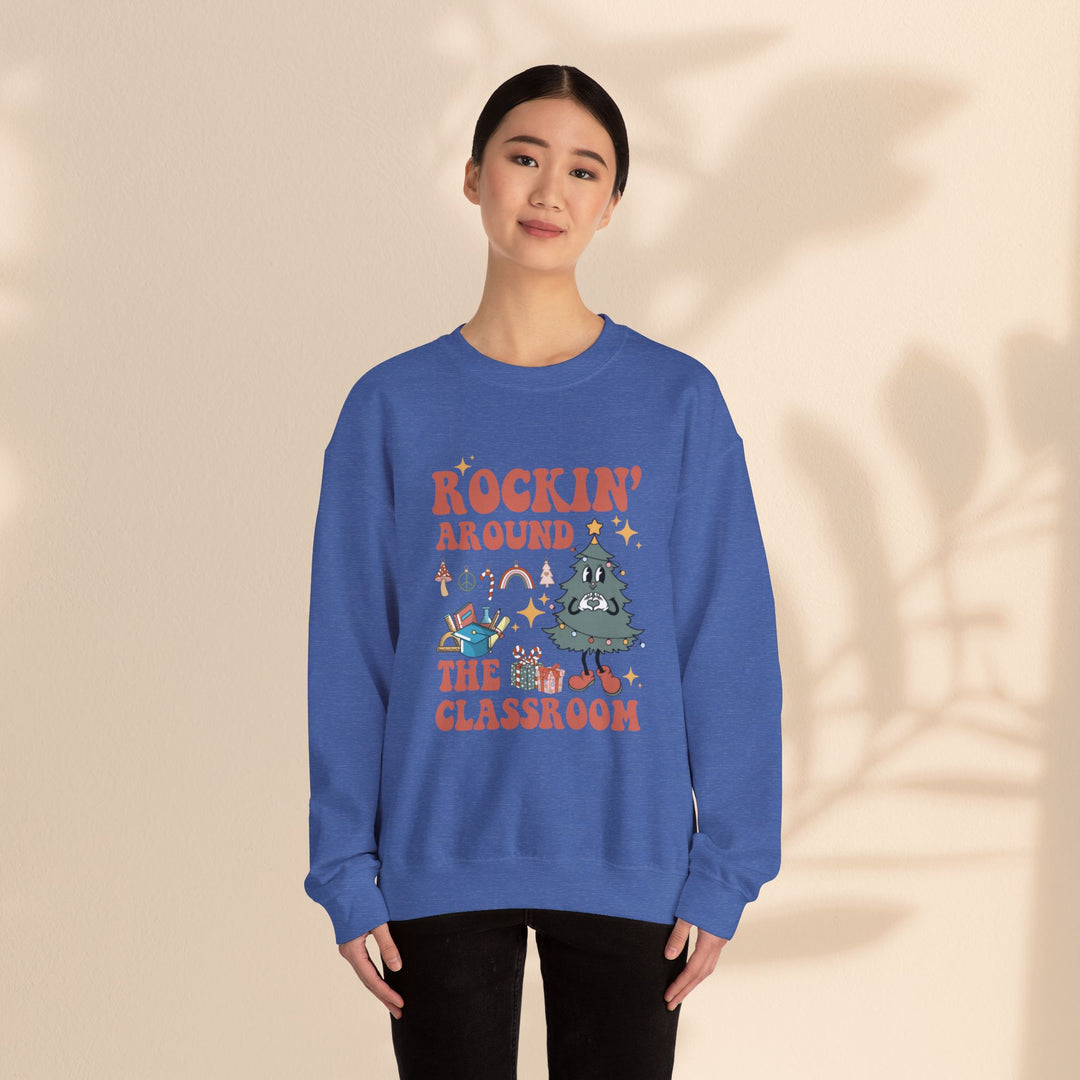 Unisex Heavy Blend™ Crewneck Sweatshirt - Rockin Around The Classroom