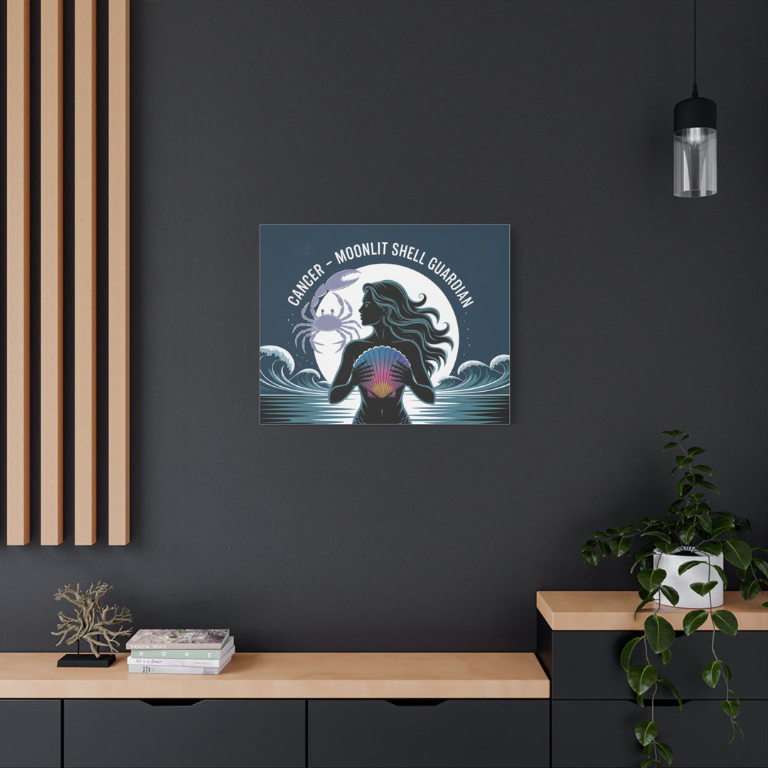 Zodiac Cancer Matte Stretched Canvas Wall Art