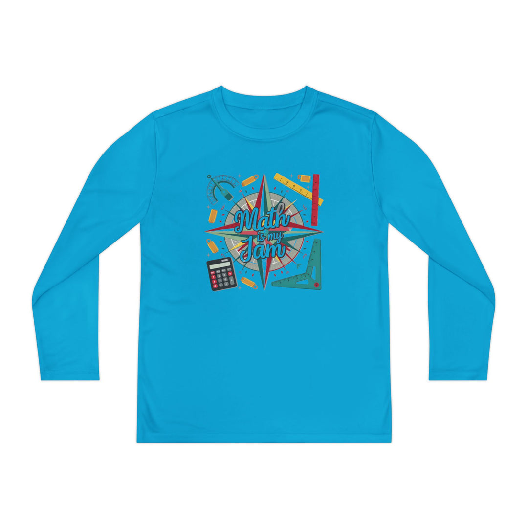 Youth Long Sleeve Competitor Tee - Math Is My Jam