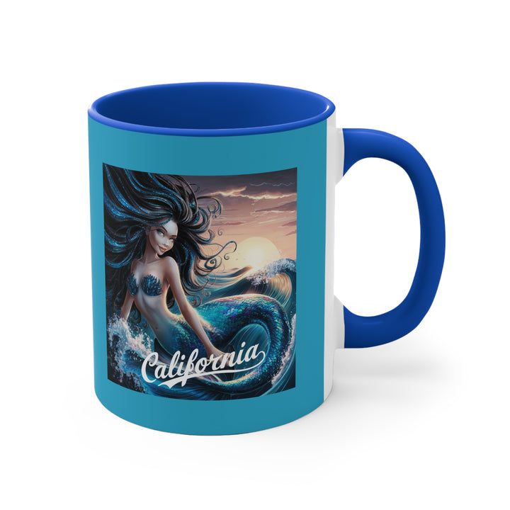 11oz Accent Mug - California Mermaid